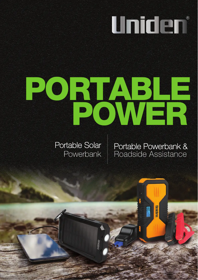 Page 1 de la notice Brochure Uniden UPP80S