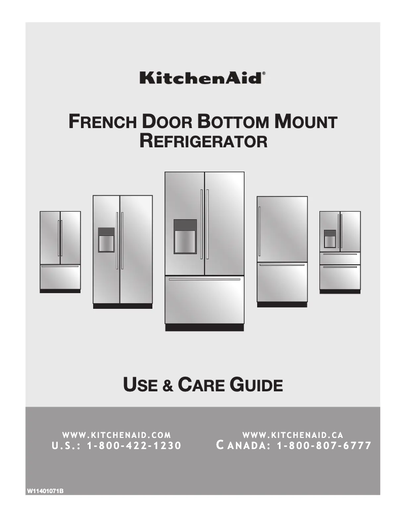 Page n°1 - Manuel d'utilisation et d'entretien KitchenAid KRFF507HPS