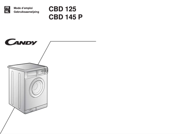 Page 1 de la notice Manuel utilisateur Candy CBD125-14