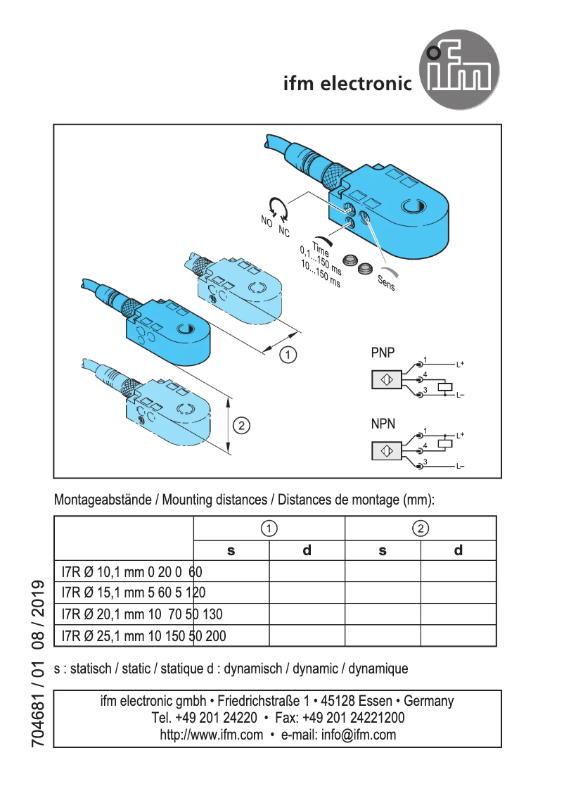 Página 1 del manual Manual de usuario IFM I7R208