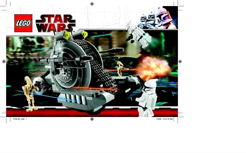 Page 1 de la notice Manuel utilisateur Lego Star Wars 7748