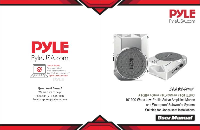 Page 1 de la notice Manuel utilisateur Pyle PLMRSBA10