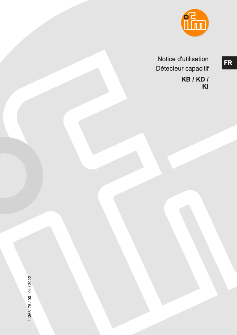 Image de la première page du manuel de l'appareil KB5015