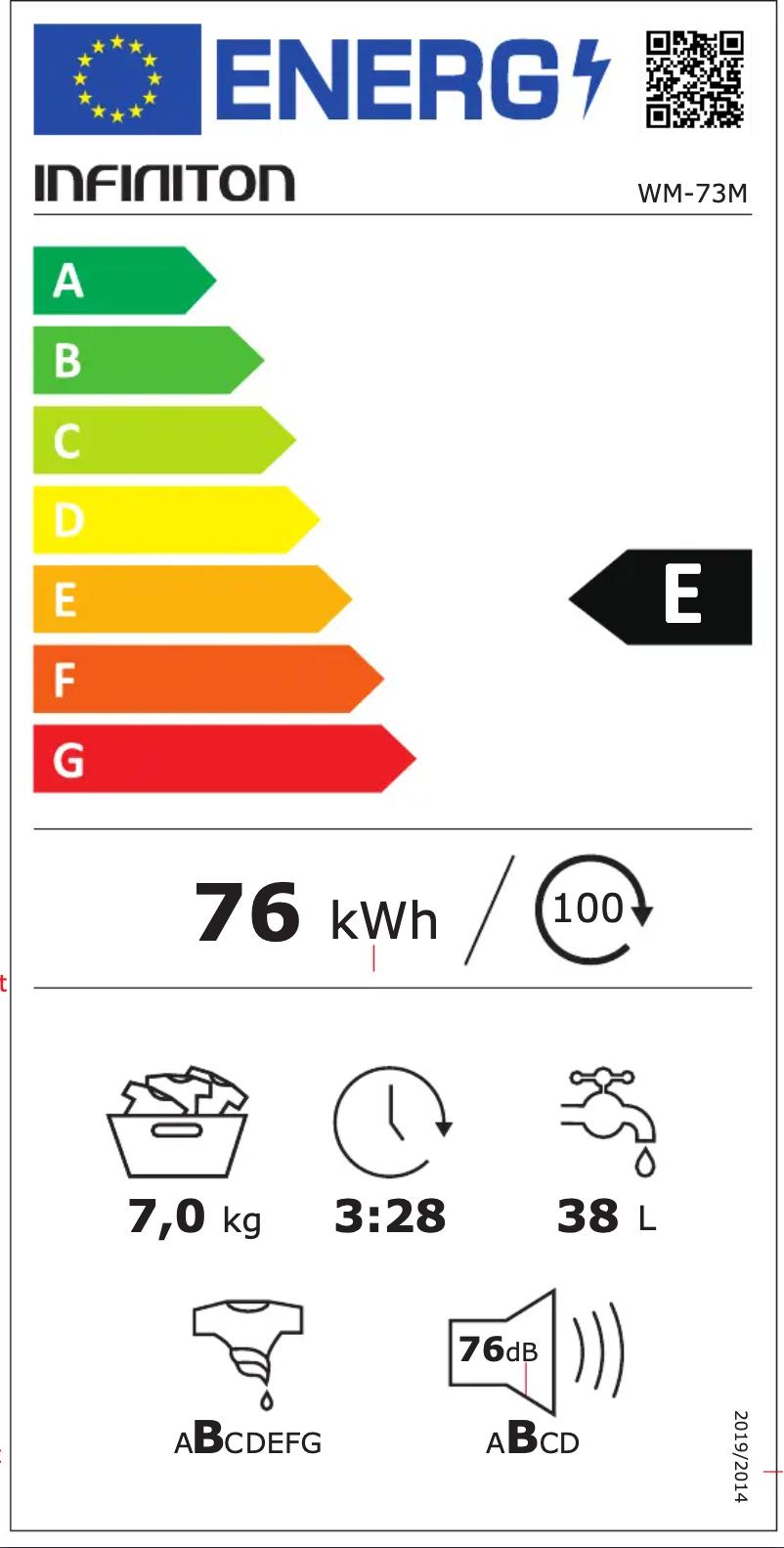 Page n°1 - Manuel utilisateur Infiniton WM-73M