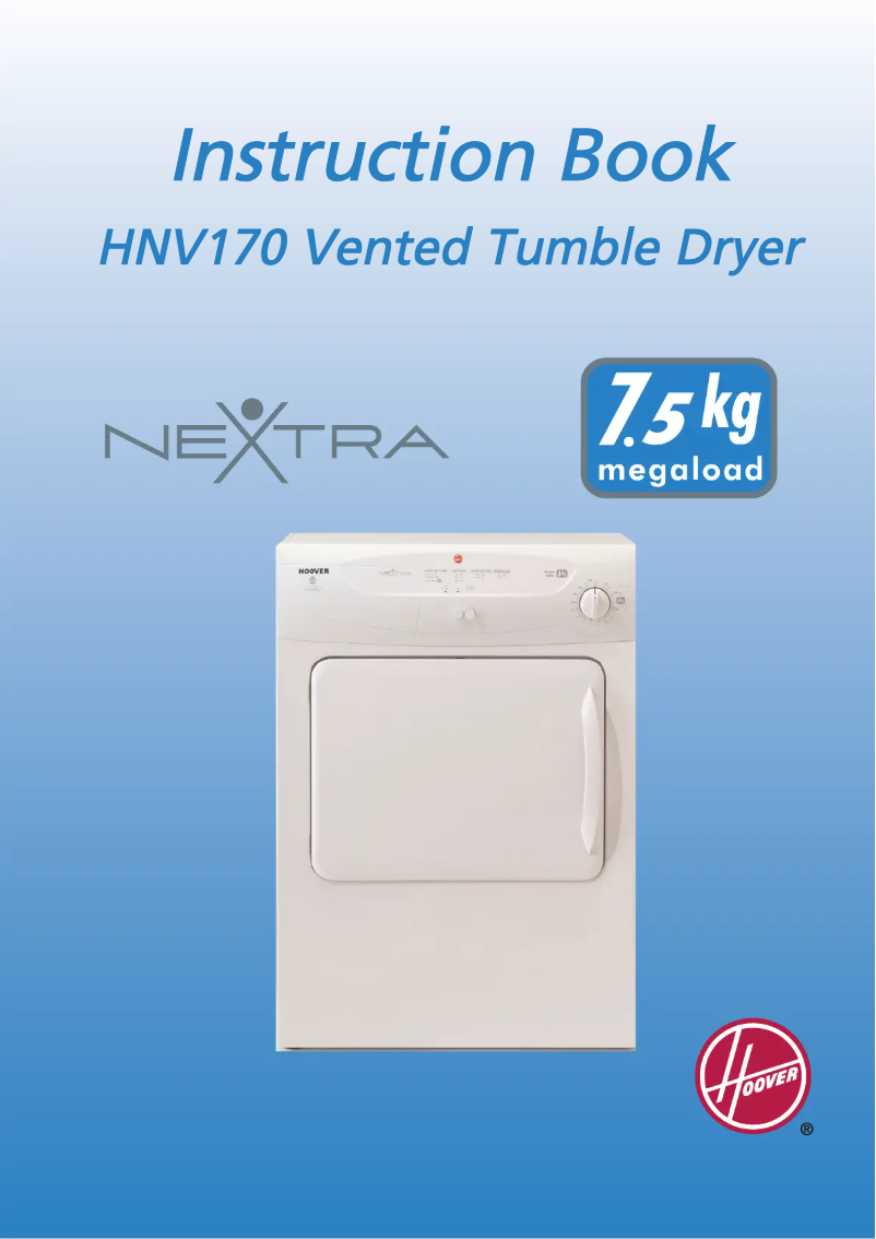 Page n°1 - Manuel utilisateur Hoover HNV 170-80