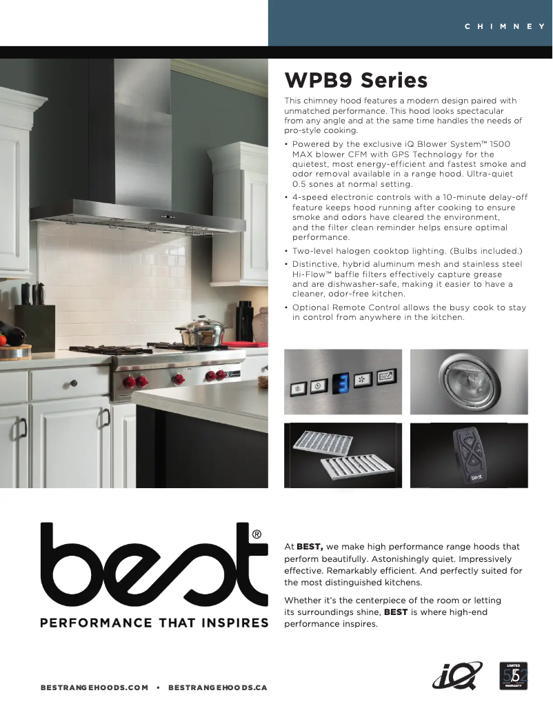 Page n°1 - Fiche technique Best Gorgona WPB9IQT48SB