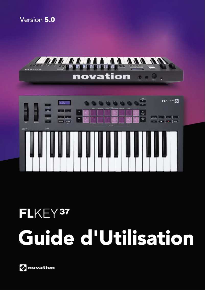 Page 1 de la notice Manuel utilisateur Novation FLkey 37
