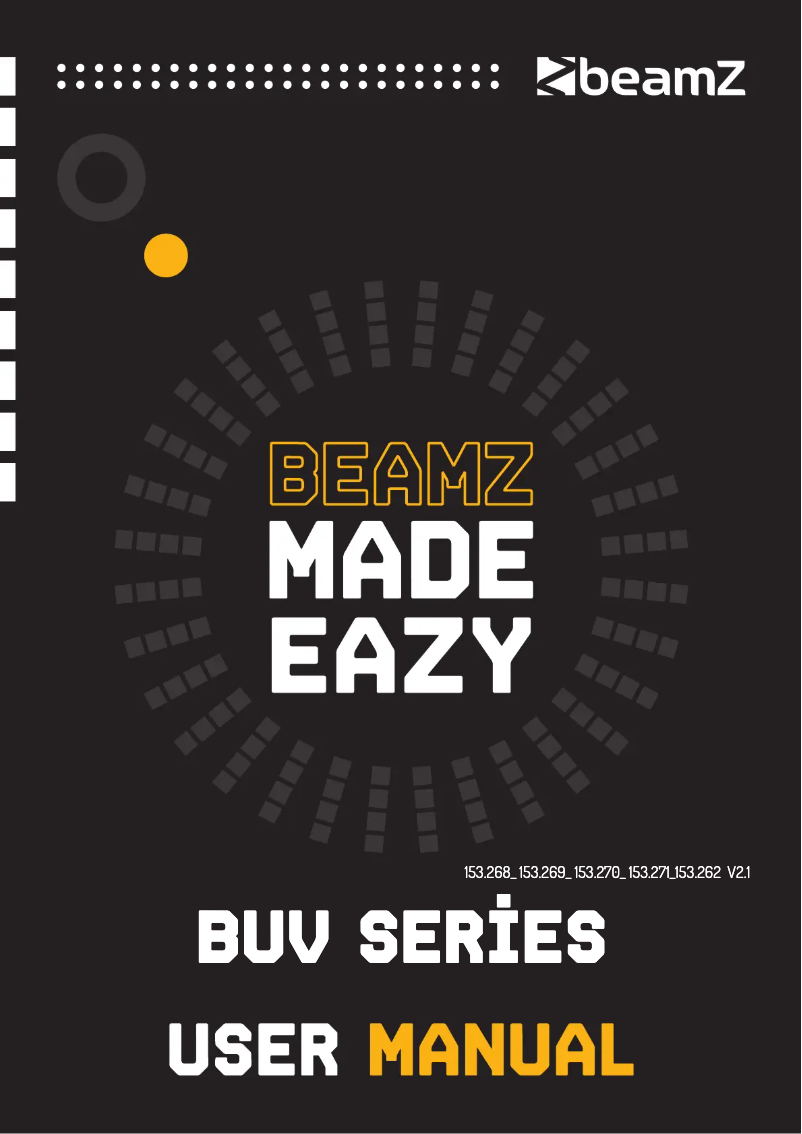 Page n°1 - Manuel utilisateur BeamZ BUV93