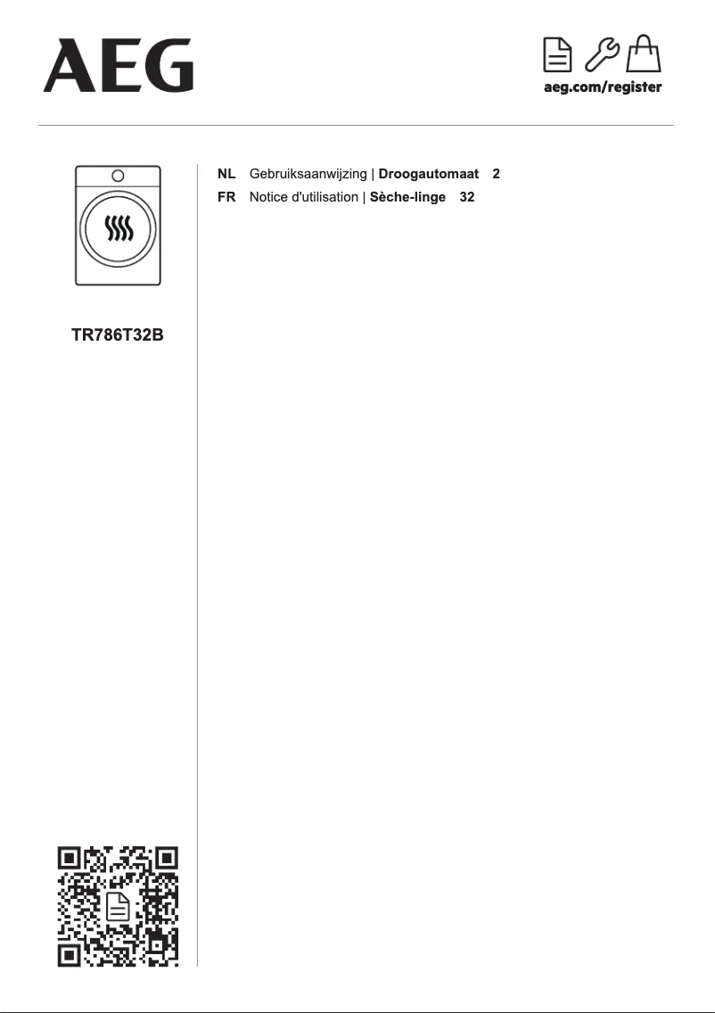 Page n°1 - Manuel utilisateur AEG TR786T32B