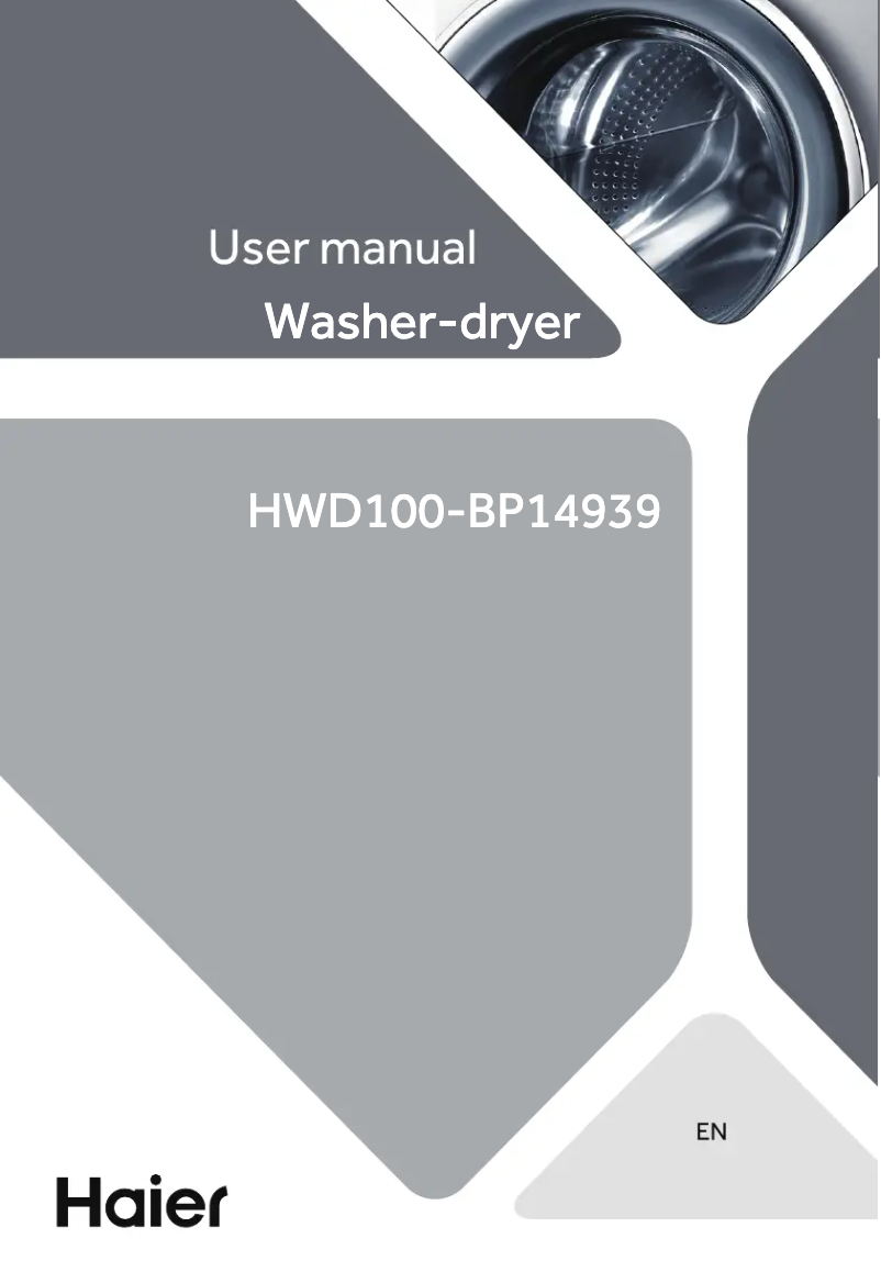 Page 1 de la notice Manuel utilisateur Haier HWD90-B14939S8