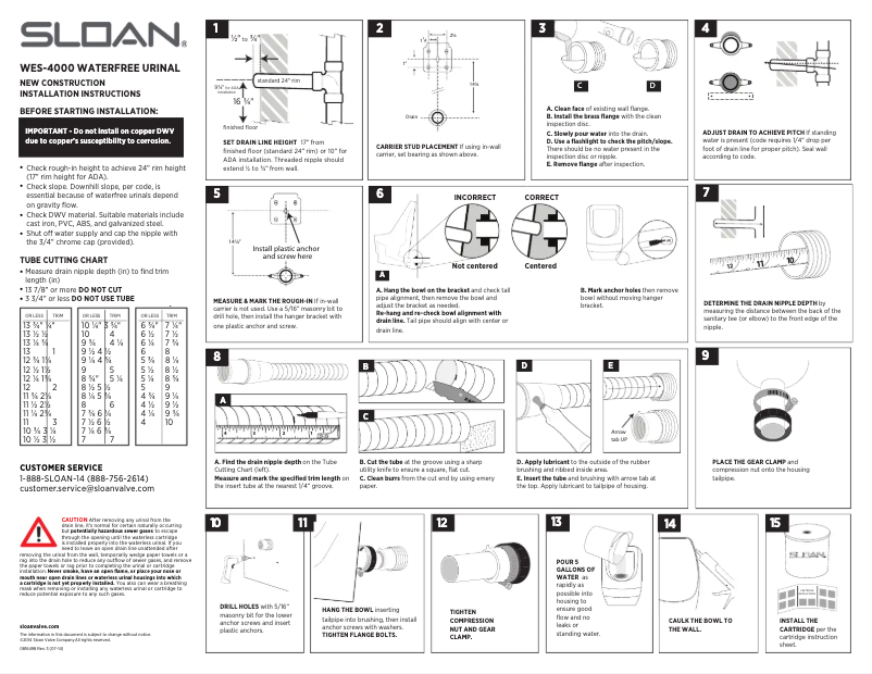 Page n°1 - Manuel utilisateur Sloan WES-4000