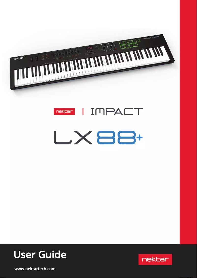 Image de la première page du manuel de l'appareil Impact LX49+