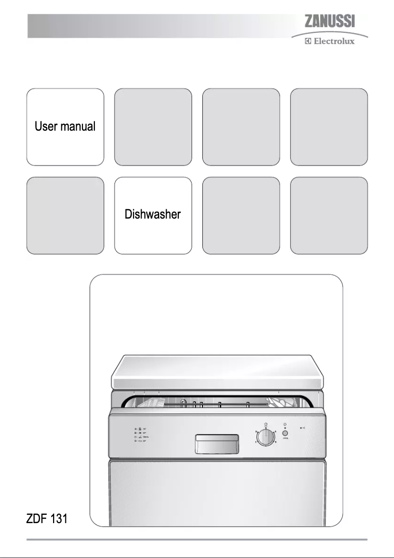 Page n°1 - Manuel utilisateur Zanussi-Electrolux ZDF131