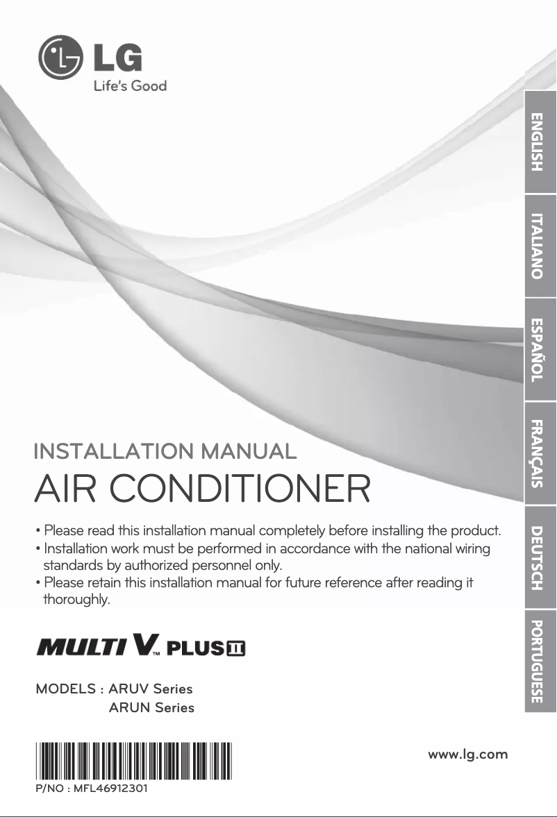 Page n°1 - Manuel utilisateur LG ARUN50LT2