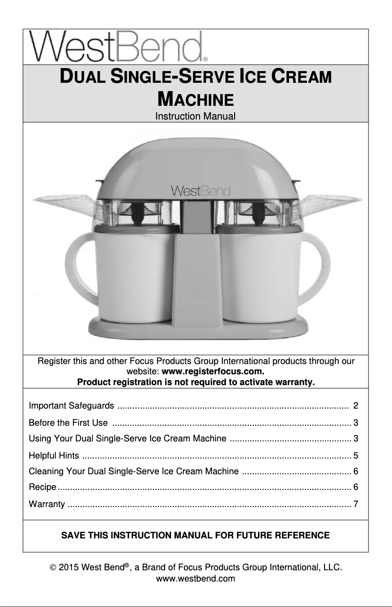 Image de la première page du manuel de l'appareil IC13887WB