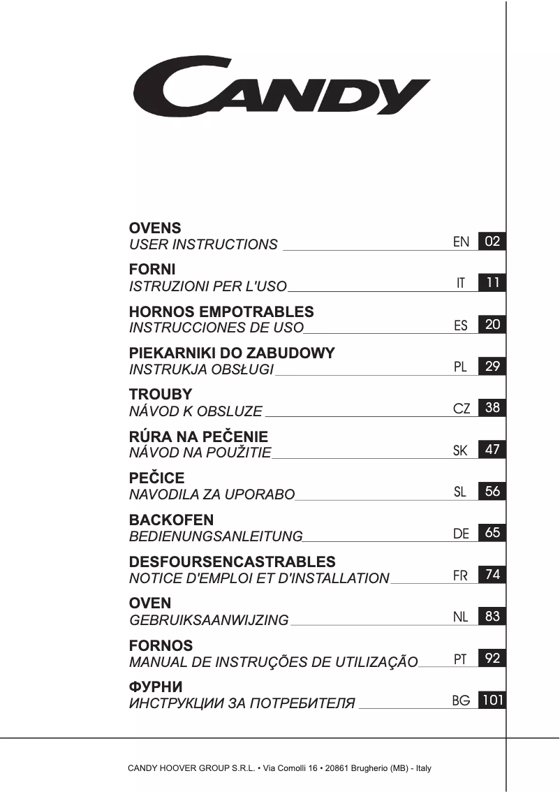 Image de la première page du manuel de l'appareil FCPS615X