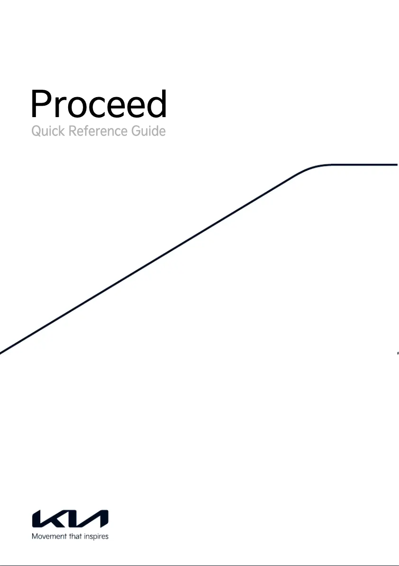 Page 1 de la notice Manuel utilisateur Kia ProCeed (2022)