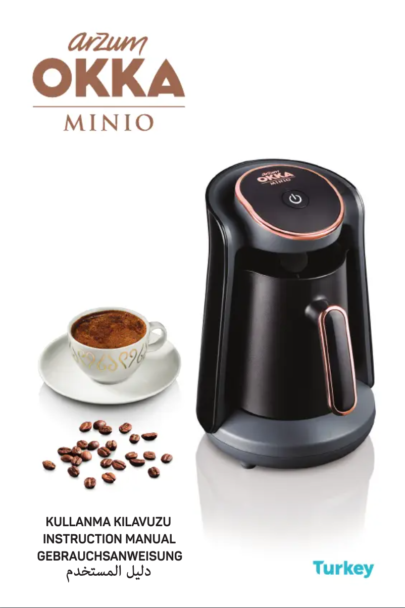 Page 1 de la notice Manuel utilisateur Arzum Okka Minio OK004