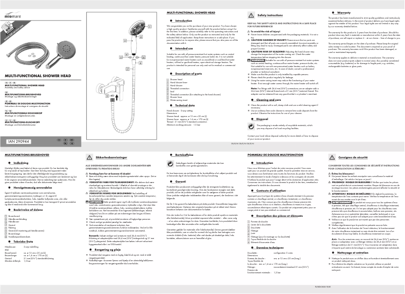Image de la première page du manuel de l'appareil HG00144A