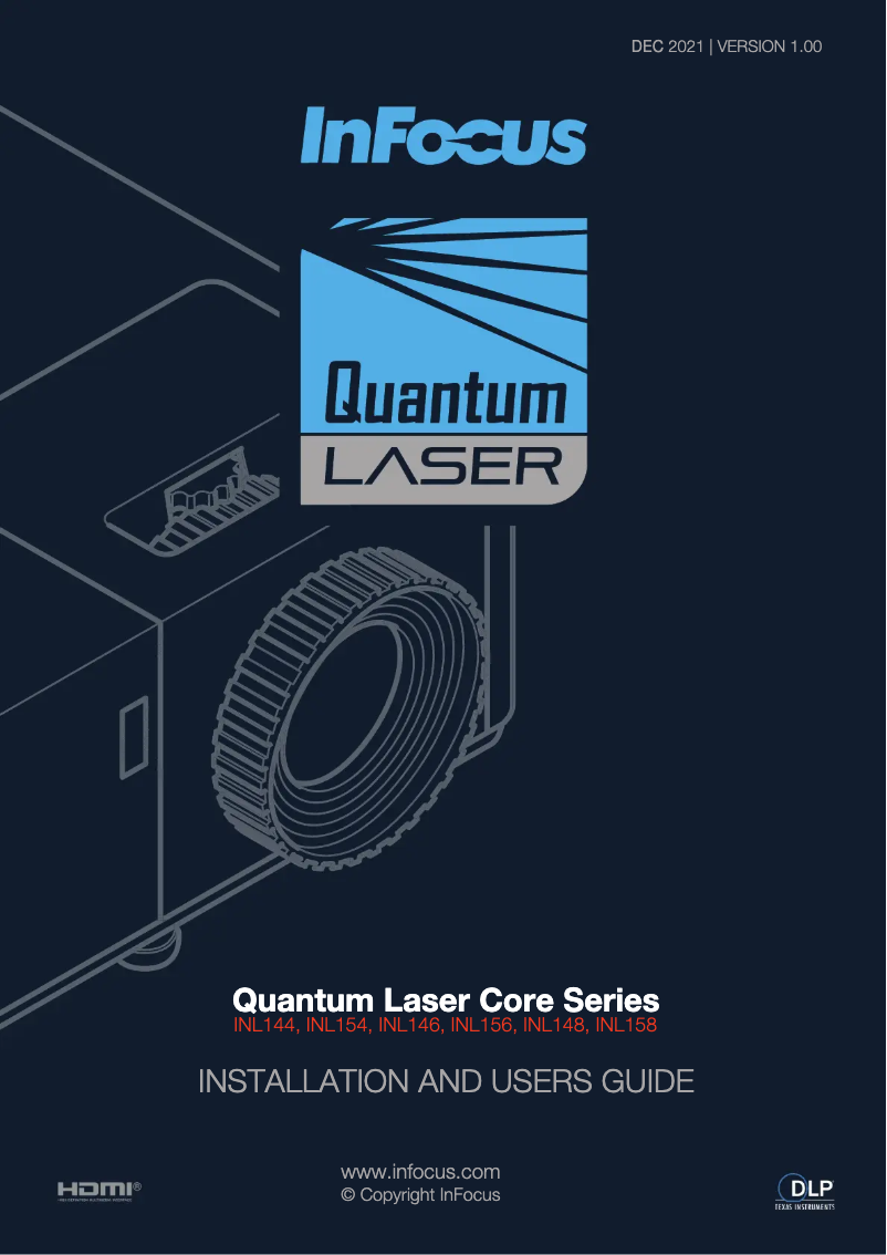 Page 1 de la notice Manuel utilisateur InFocus Quantum Laser INL156