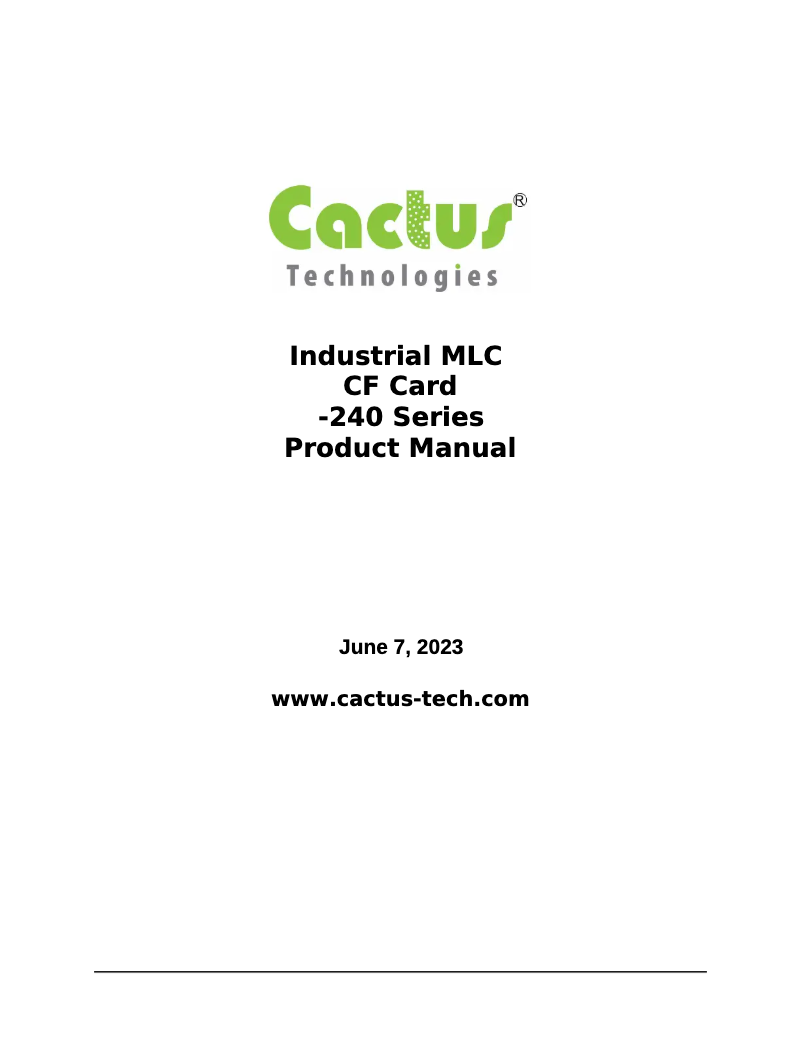 Image de la première page du manuel de l'appareil 240