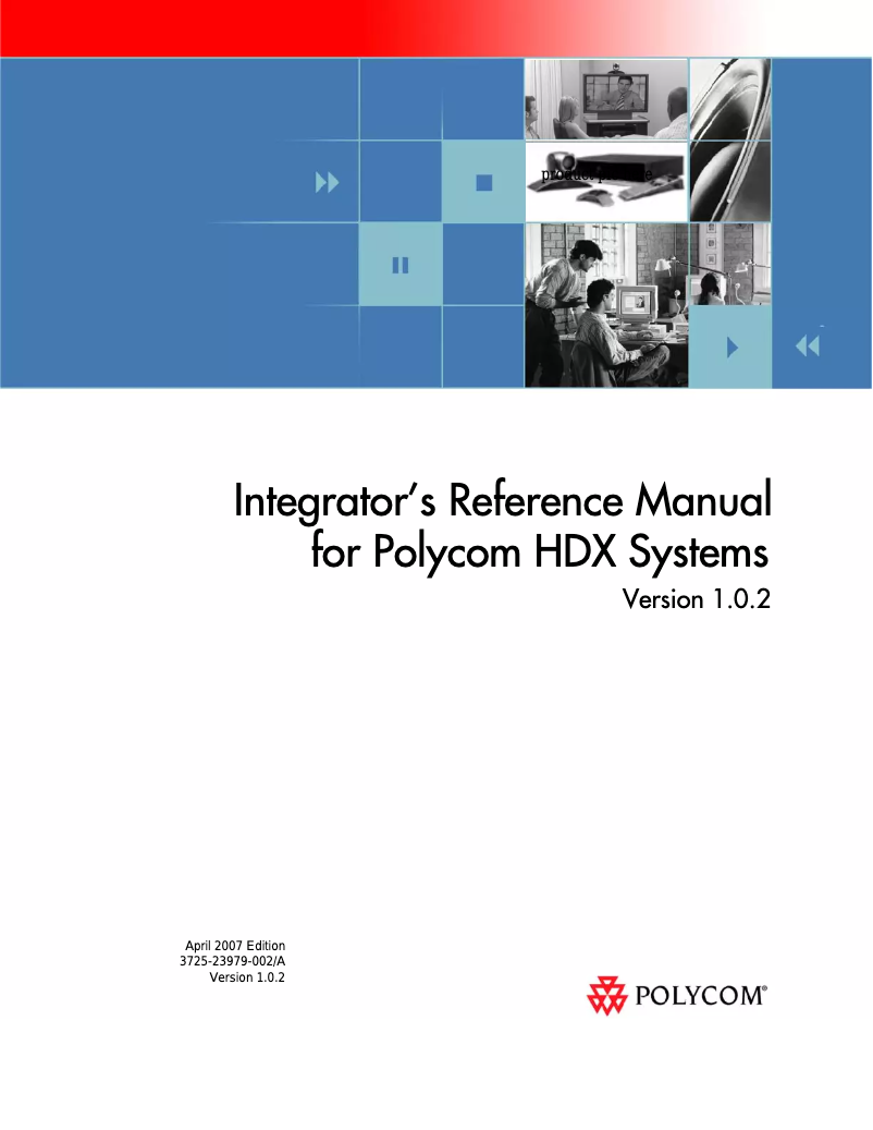 Page 1 of the manual User Manual Polycom 8-pin mini-DIN - DB-9 2457-10029-200