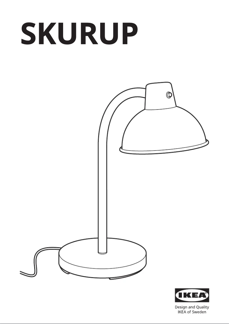 Page 1 de la notice Manuel utilisateur Ikea SKURUP 805.167.83