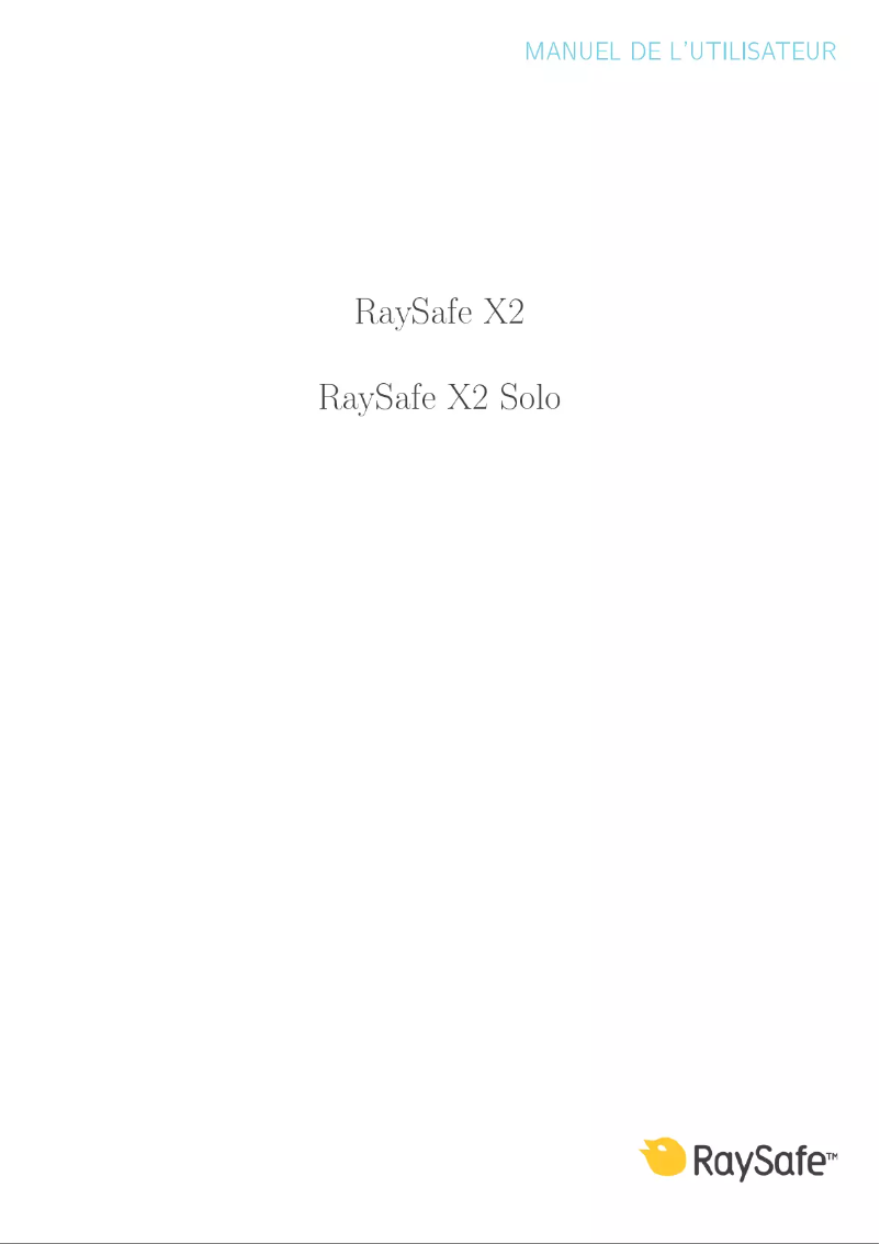 Page 1 de la notice Manuel utilisateur RaySafe X2
