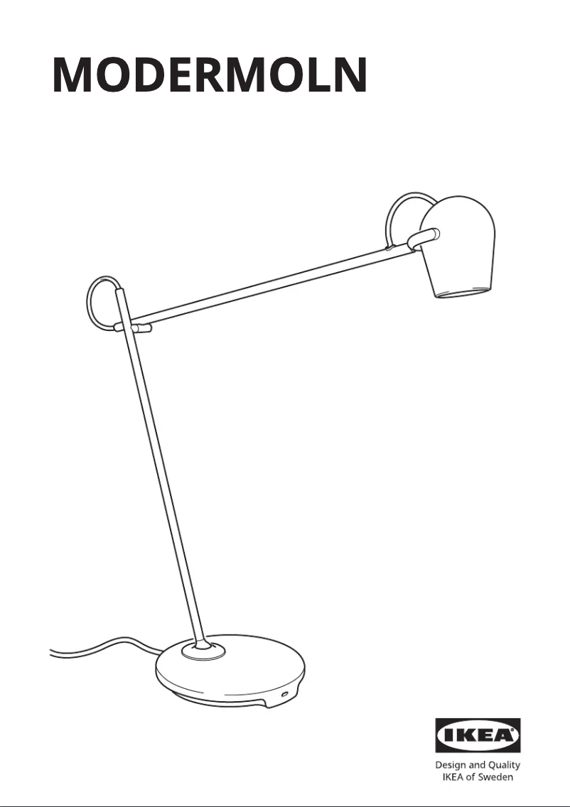 Page 1 de la notice Manuel utilisateur Ikea MODERMOLN 905.464.59