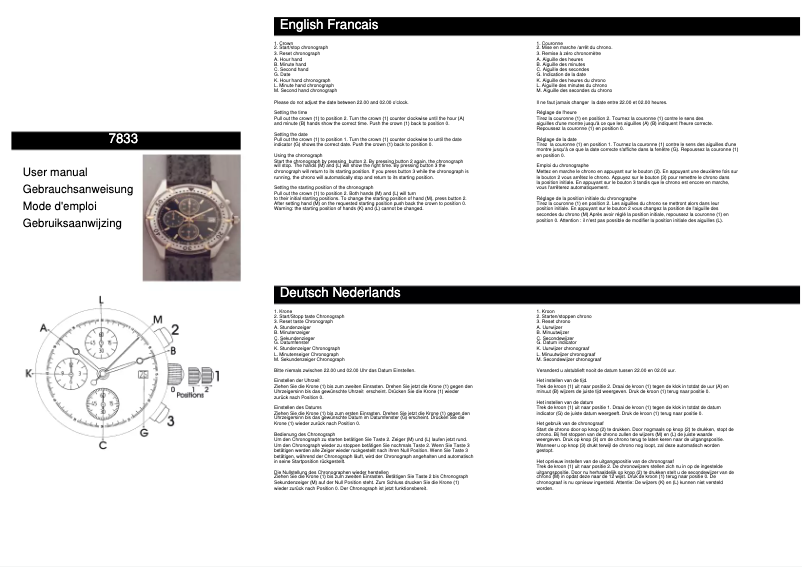 Image de la première page du manuel de l'appareil 7833