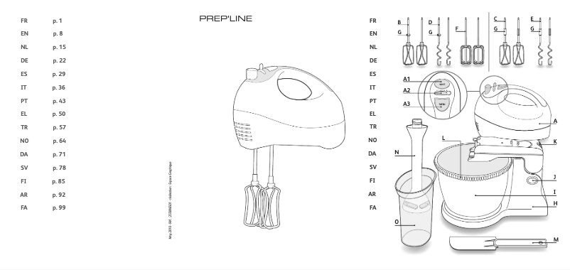 Page n°1 - Manuel utilisateur SEB HT4101