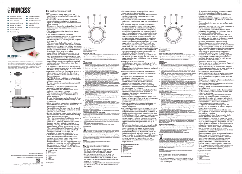 Page 1 de la notice Manuel utilisateur Princess 282608