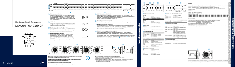 Página 1 del manual Manual de usuario Lancom YS-7154CF