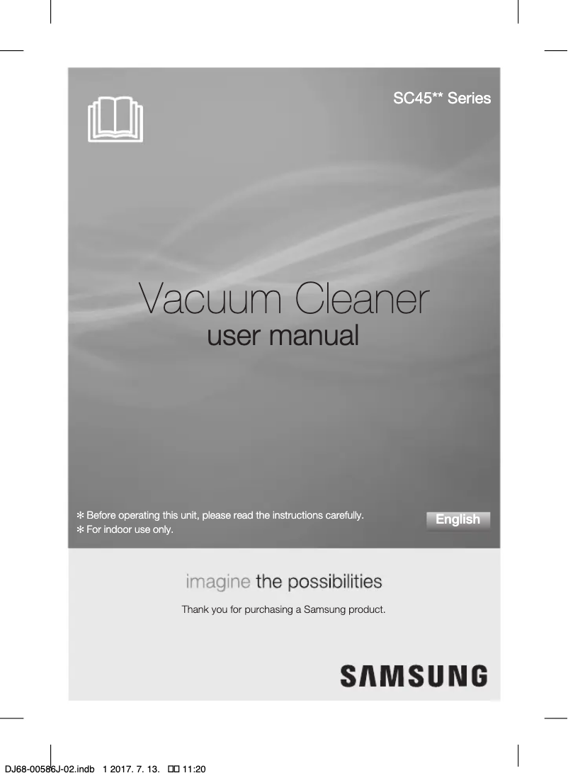 Page 1 de la notice Manuel utilisateur Samsung SC45S0