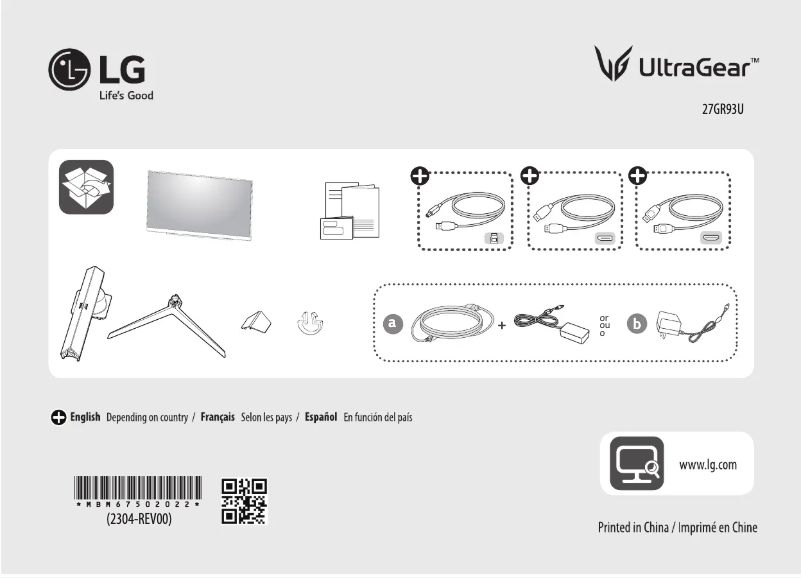 Page n°1 - Manuel utilisateur LG UltraGear 27GR93U