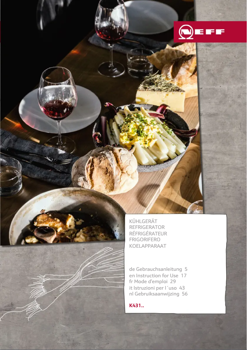 Page n°1 - Manuel utilisateur Neff K4316X6