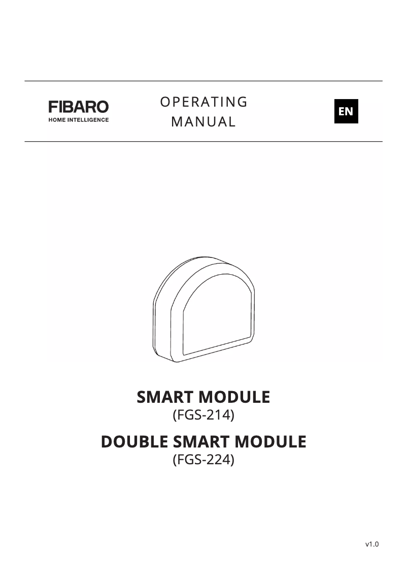 Page n°1 - Manuel utilisateur Fibaro Double Smart Module FSG-224