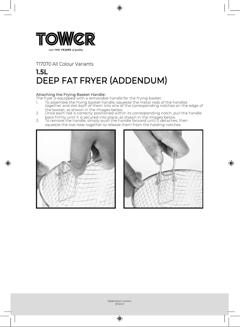 Image de la première page du manuel de l'appareil T17070