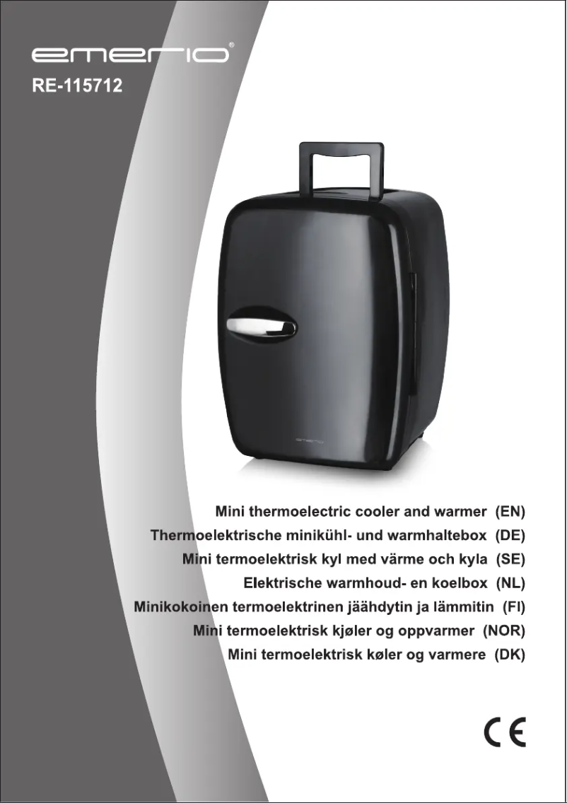 Page 1 de la notice Manuel utilisateur Emerio RE-115712