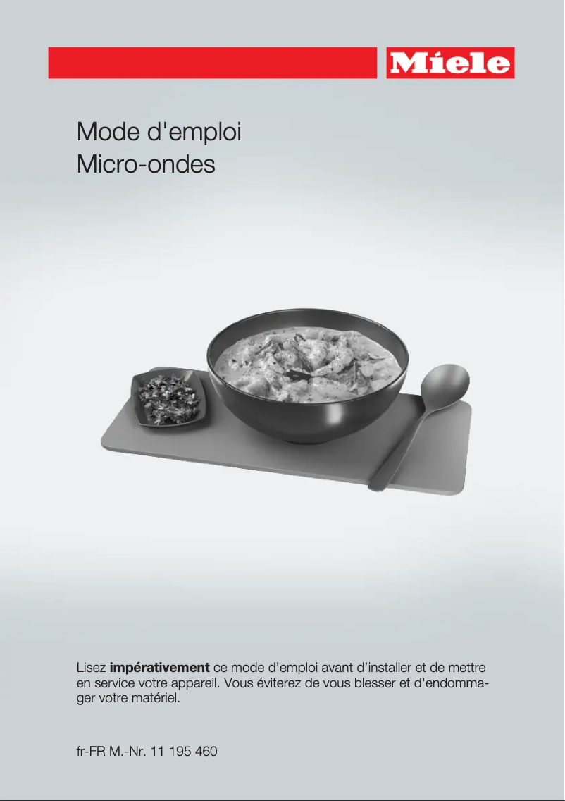 Image de la première page du manuel de l'appareil M 7240 TC