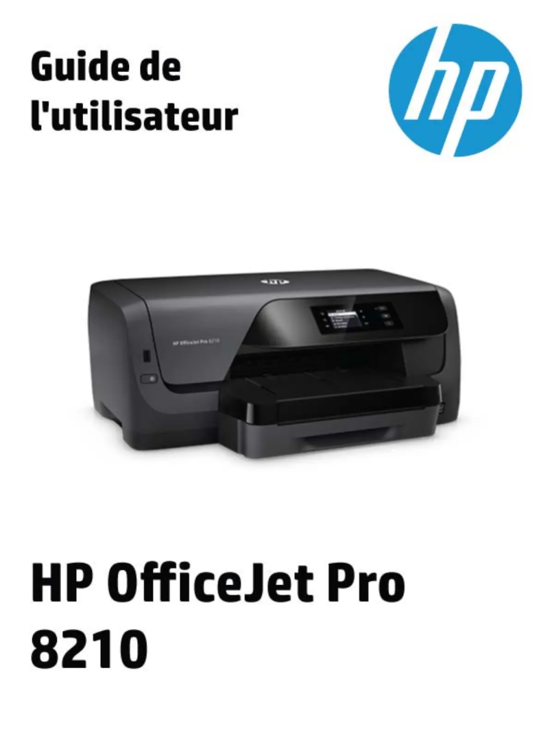 Page 1 de la notice Manuel utilisateur HP Officejet Pro 8210