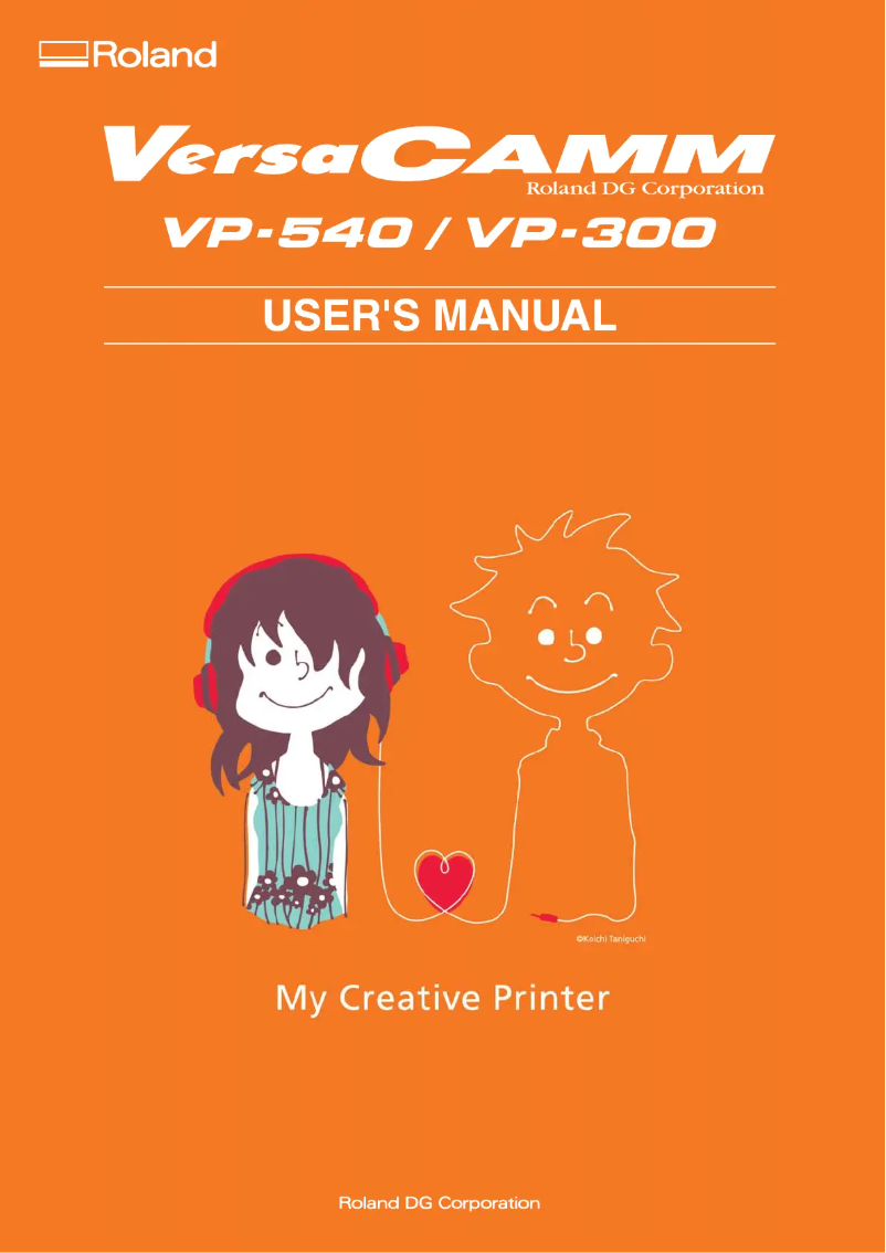 Page 1 de la notice Manuel utilisateur Roland VP-540