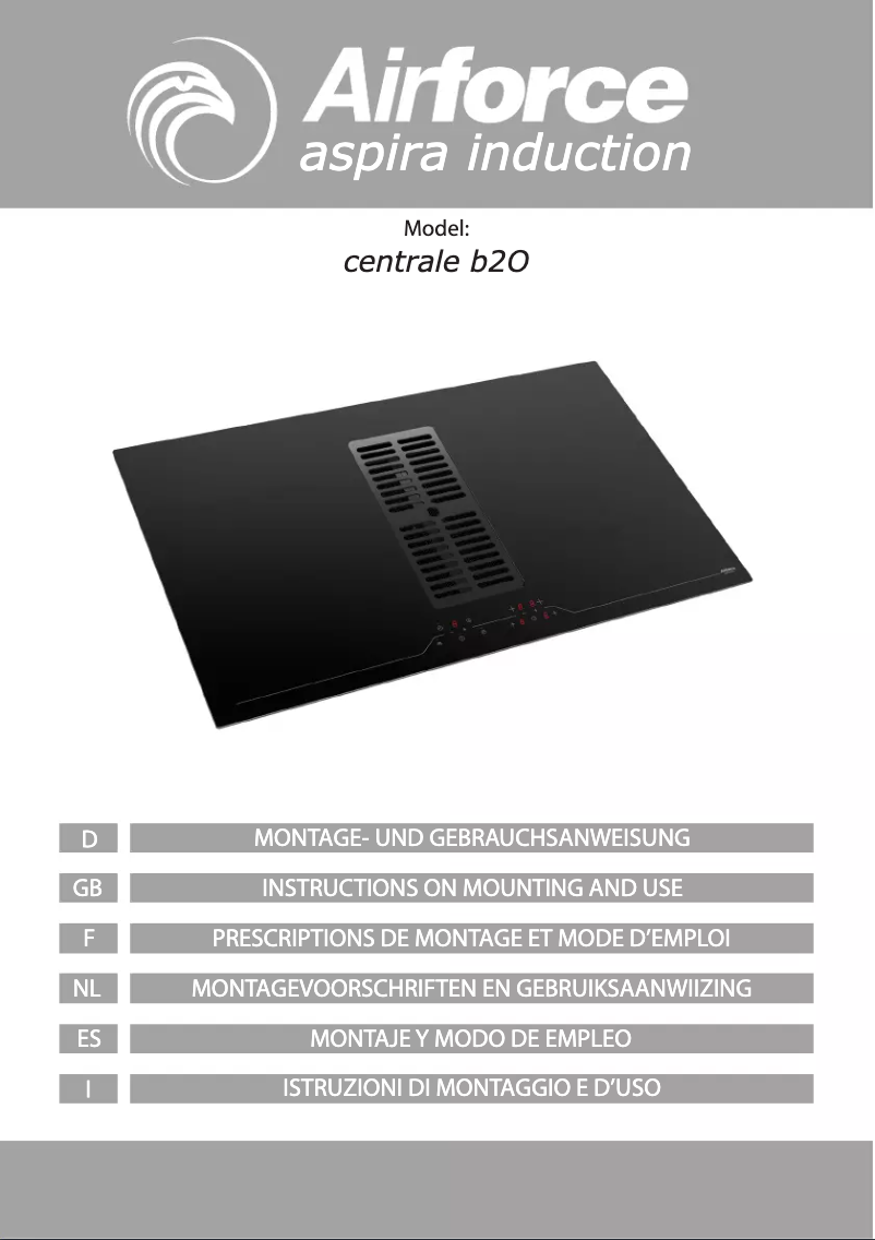 Page 1 de la notice Manuel utilisateur Airforce Centrale b2O