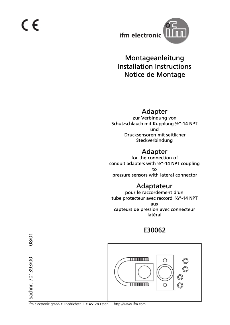 Page n°1 - Manuel utilisateur IFM E30062