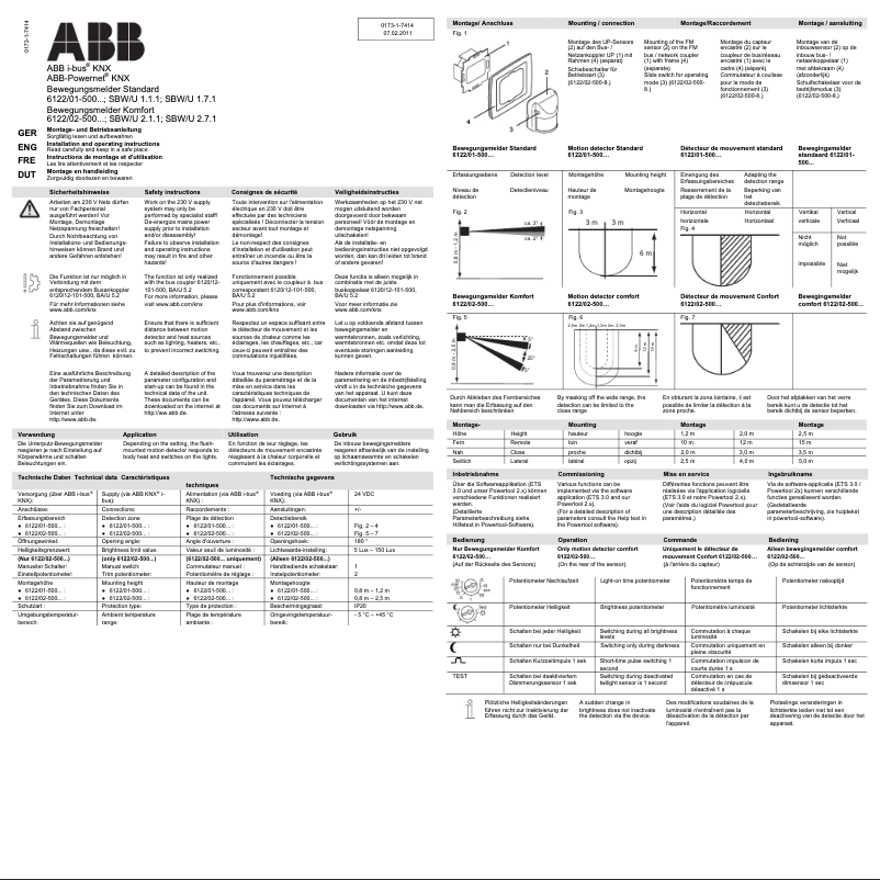 Page 1 de la notice Manuel utilisateur Busch-Jaeger 6122/02-885