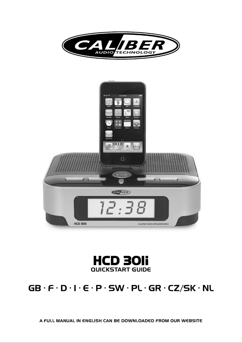 Page 1 de la notice Manuel utilisateur Caliber HCD 301I