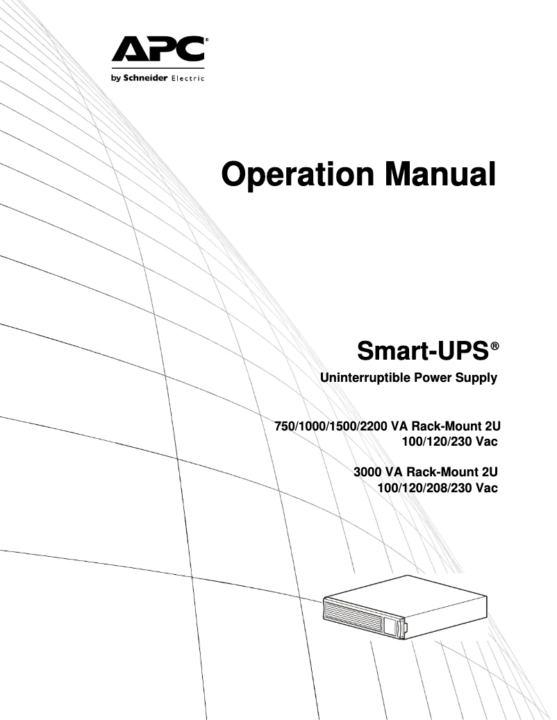 Page 1 de la notice Manuel utilisateur APC SMT750R2-NMC