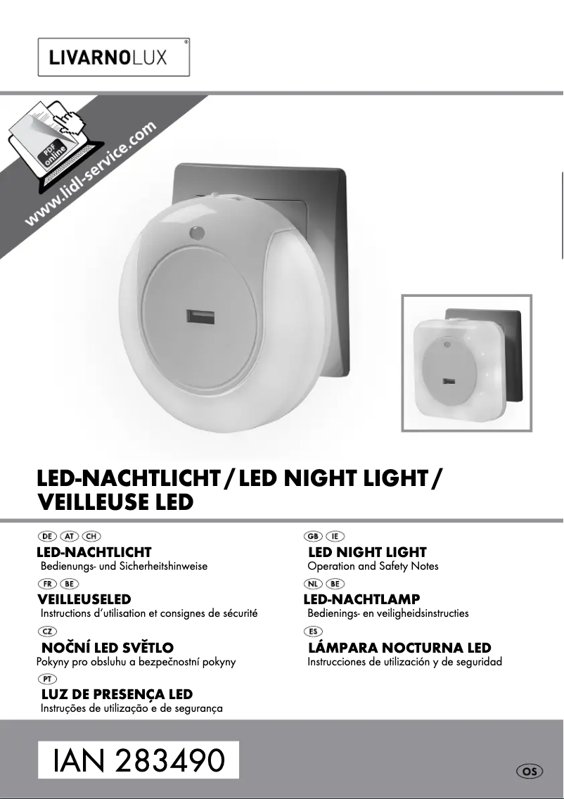 Página 1 del manual Manual de usuario Livarno Lux IAN 283490