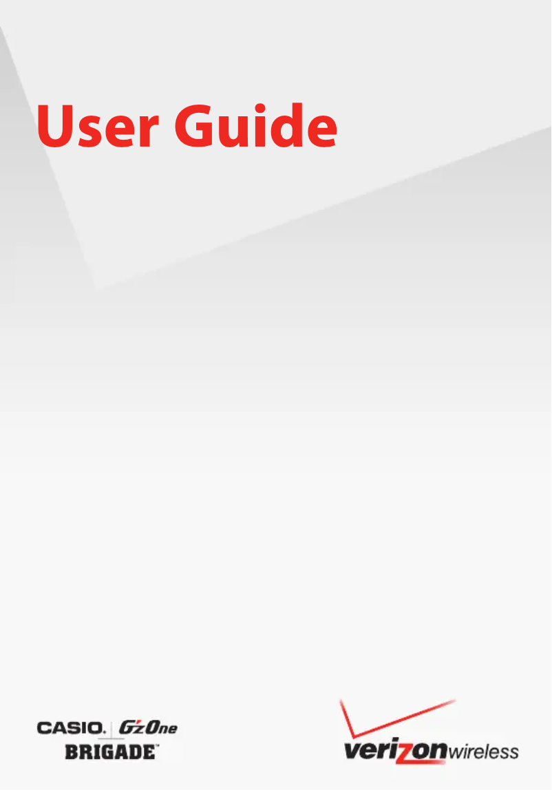 First page image of the manual for GzOne Brigade