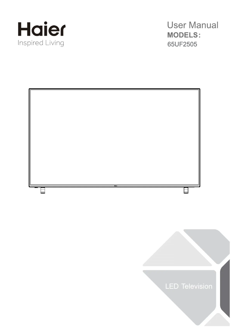 Page 1 de la notice Manuel utilisateur Haier 65UF2505